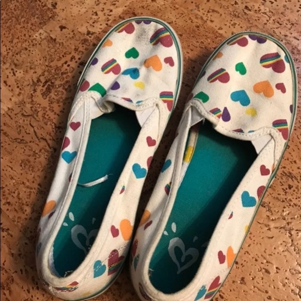 Justice canvas shoes size 6